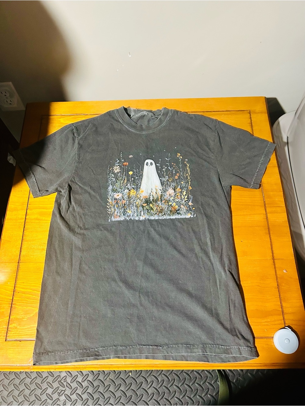 Ghost Halloween Short-Sleeve T-Shirt - Charcoal